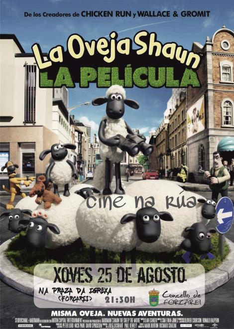 La oveja Shaun. LA PELÍCULA. Cine na Rúa La oveja Shaun. LA PELÍCULA. Cine na Rúa